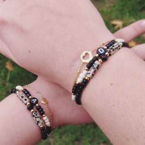 Zwart armbandensetje