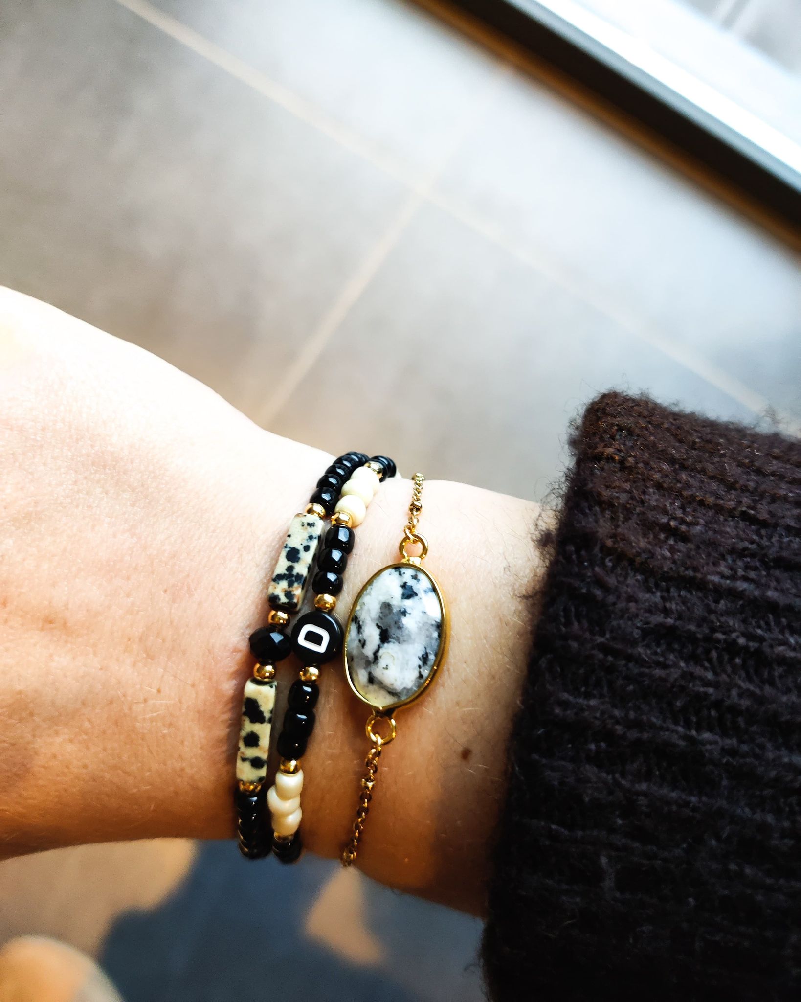 Zwart armbandensetje - Afbeelding 2